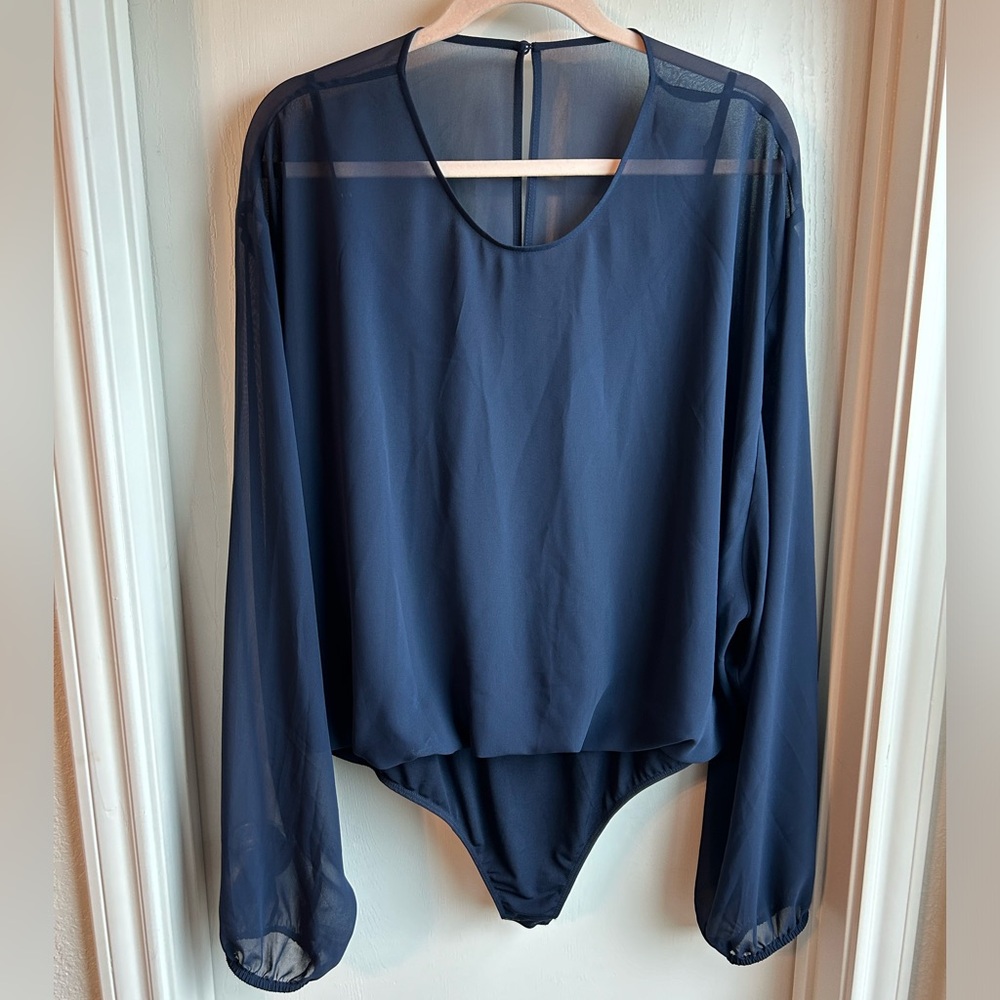 Express Navy Blue bodysuit